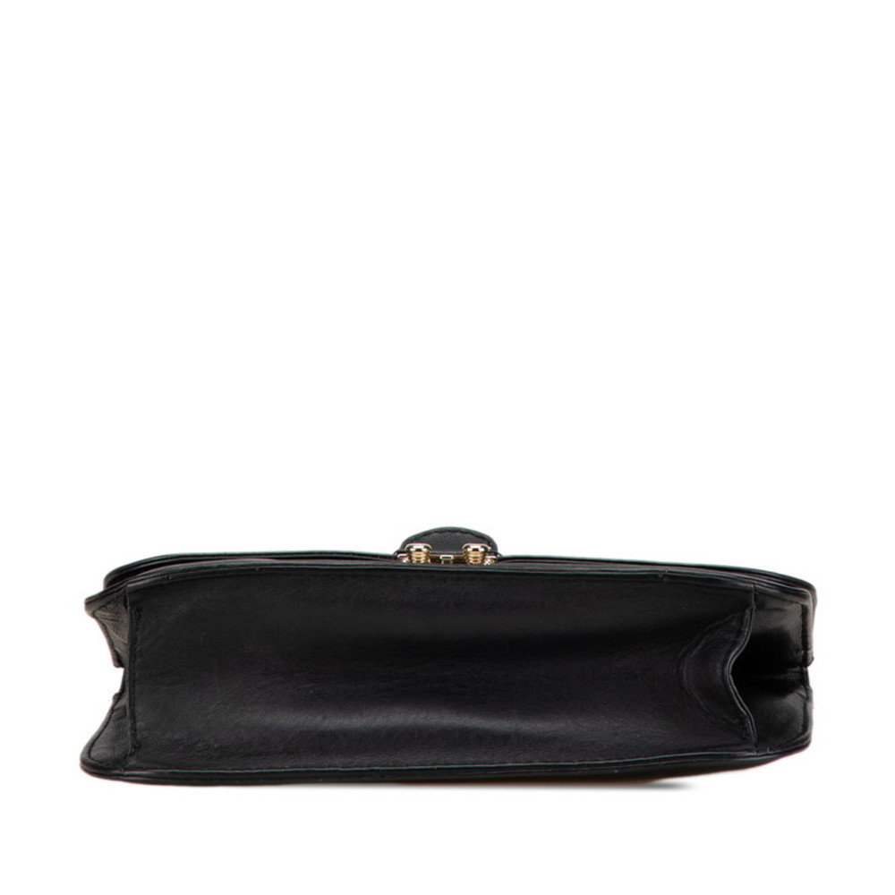 Valentino Rockstud Chain Shoulder Bag Black Leather Women's - Picture 3 of 8